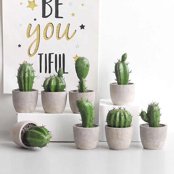 

nordic ins figurine simulation plant potted simple cactus ball garden decoration ornaments living room home decor decorative flowers & wreat