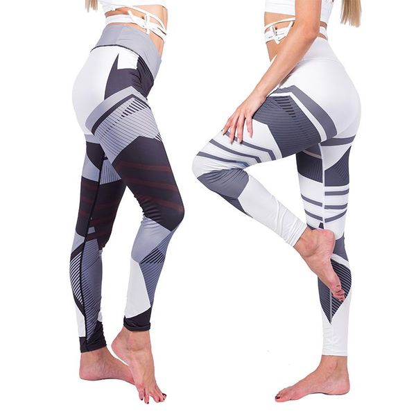 

yoga outfits 2021 fashion leggings with high hip and waist, White;red