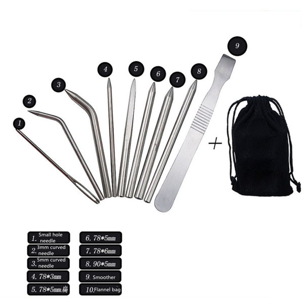 

outdoor gadgets stainless steel needle set umbrella cord bracelet flattening machine diy jewelry fitting flattener