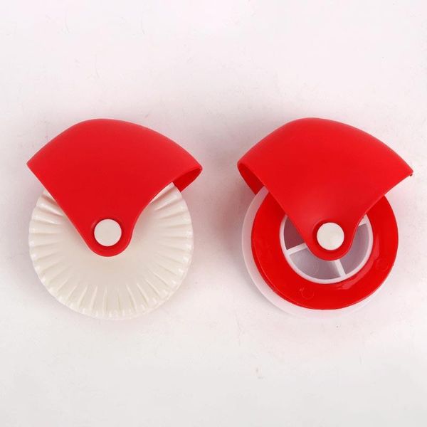 

baking & pastry tools 1pcs kitchen pizza lattice cutter manual cutting wheel roller biscuit dough machine