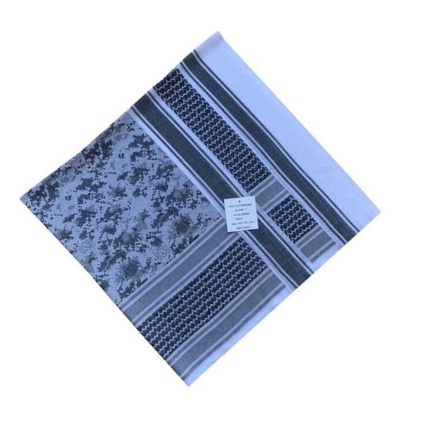 

cycling caps & masks tactical shemagh arab scarf cotton winter shawl neck warmer cover windproof sandproof miltiary camping desert sacrves, Black