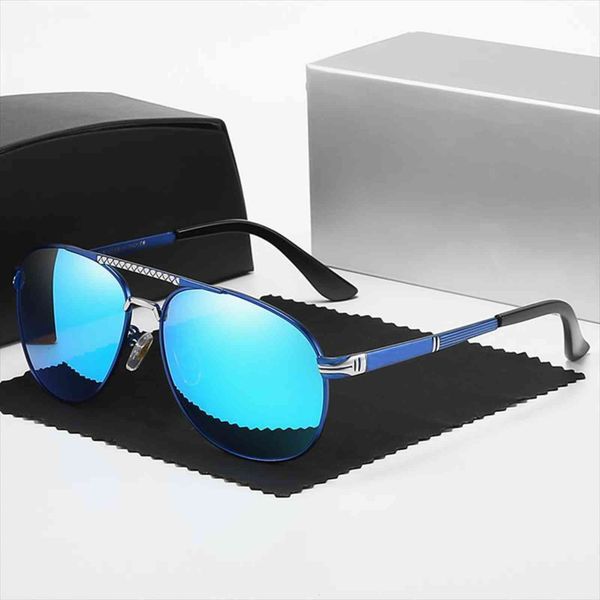 

brand pilot sunglasses men polarized uv400 anti glare mirror mercede 753 metal vintage male driving fishing oculos de sol, White;black