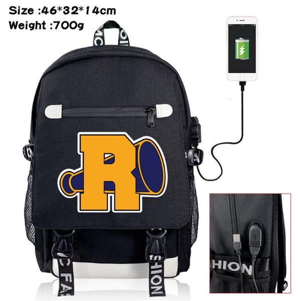 

backpack tv riverdale zipper usb charging student school bag shoulders boys girls packsack casual laprucksack gift