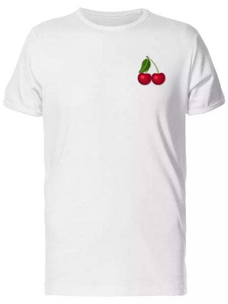 

Paper Art Of A Cherry Men's Tee -Image by Shutterstock, White;black