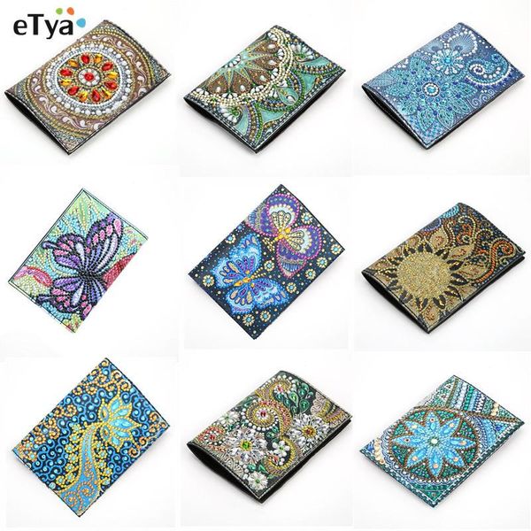 

diamond painting mandala diy special shaped pu leather passport protective cover embroidery christmas gift cross stitch