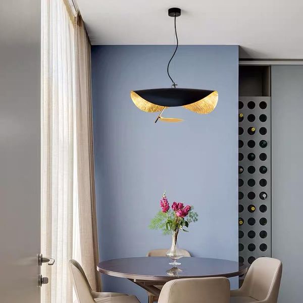 

siuu designer nordic decorative chandeliers metal art hat cafe restaurant el creative personality modern led lighting pendant lamps