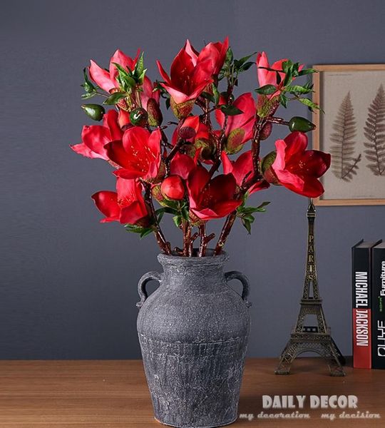 

decorative flowers & wreaths wholesale real touch high simulation magnolia artificial commen bomhax hand feel / felt quality kapok