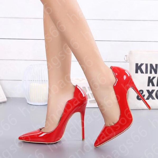 

2021 women's shoes high heels point-toe red sole dust-bag wedding shoes, Black
