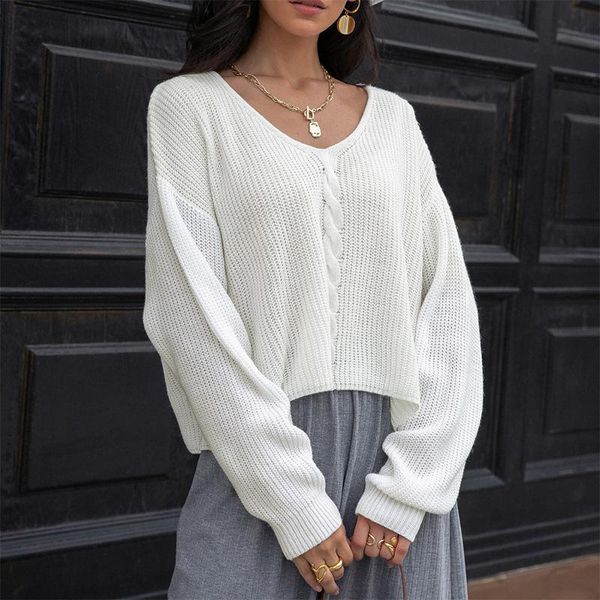 

women's sweaters casual loose elegant women long sleeve female pullover streetwear knitwear white sleaters, White;black