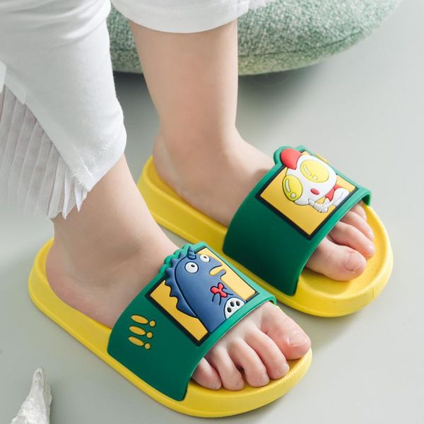 

slipper children' slippers summer 2021 cute cartoon version fight monster boys and girls sandals, Black;grey