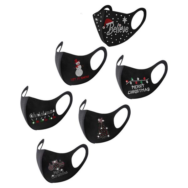 

water christmas pure cotton drill hanging ear black dust mask