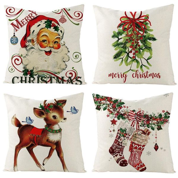 

cushion/decorative pillow covers decorative throw case printed cushion for home sofa chair pillowcases christmas decor