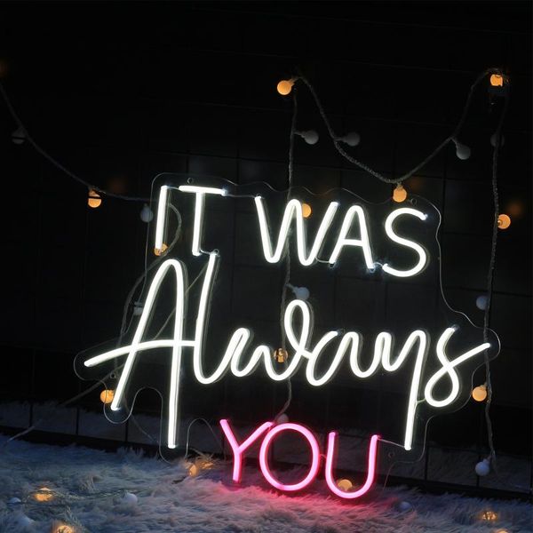 

other lighting bulbs & tubes it was always you neon sign custom 12v led signs light for acrylic home room wall decoration ins party wedding
