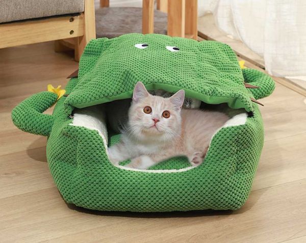 

cat beds & furniture cactus triangle nest autumn and winter pet pad with funny ball kennel