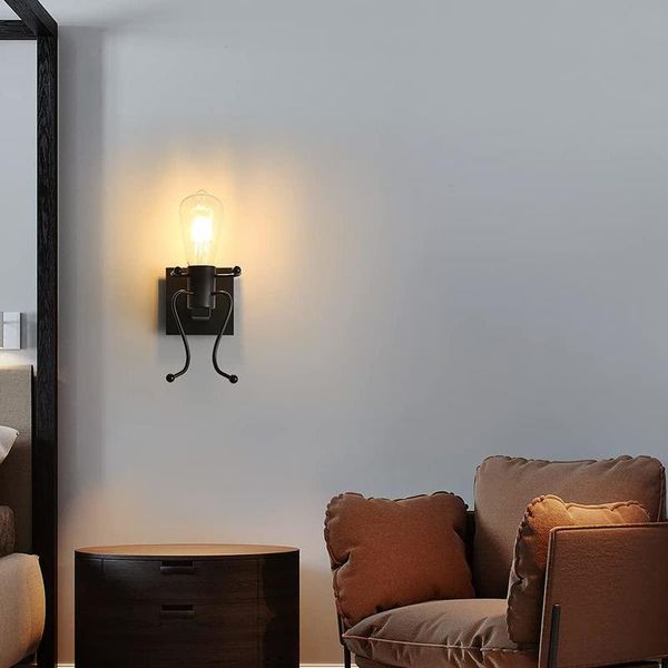 

living room tv wall lamp corridor aisle lamp stair platform bedroom bedside lamp iron man black sitting style