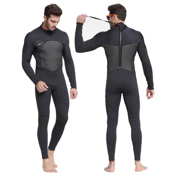 

men neoprene 3mm wetsuit windsurf kitesurf diving suit underwater gun surf scuba fishing wet spearfishing swim wear