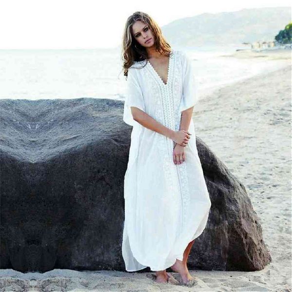 

beach cover up kaftans sarong bathing suit s pareos swimsuit womens swim wear tunic #q630 210420, White;black