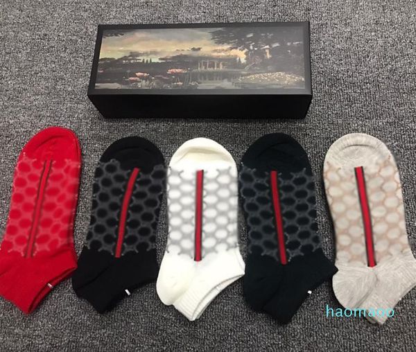 

designer-2023 short sport socks with street style stripe sports basketball for men and ms 5pcs/lot, Black