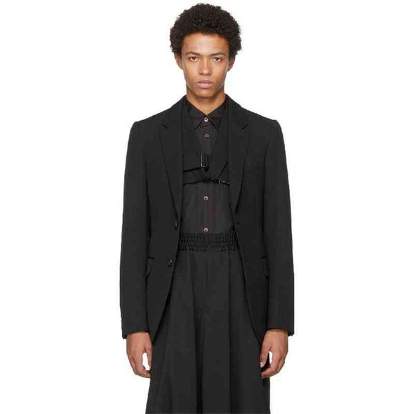 

men's suits & blazers ternos masculinos casuais customizados, ternos clÃ¡ssicos simples com costura, blazers personalidade, vestido irre, White;black