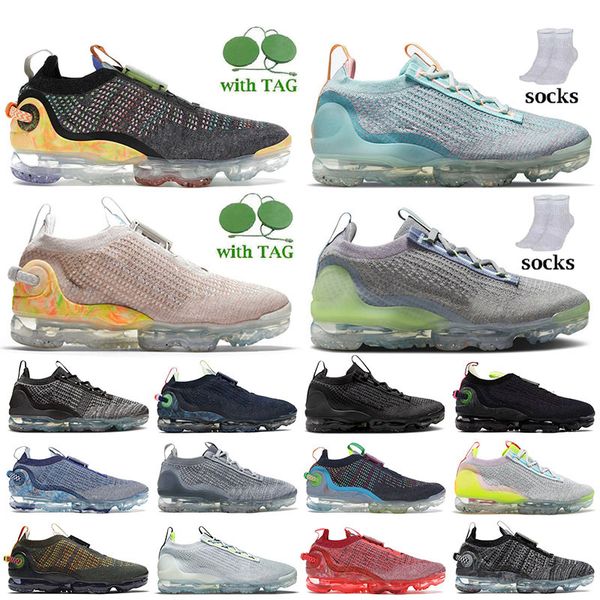 

flys knites 2021 2020 version running shoes fk newsprint pink grey light dew laser yellow orange light arctic pink oreo sport designer knit