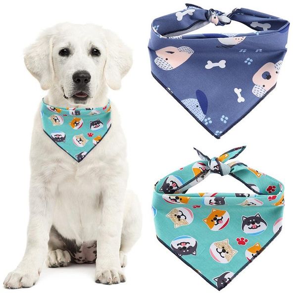 

pet triangle scarf printed bandanas neckerchief scarfs collar cute bibs puppy cats dog accessories cotton towel apparel