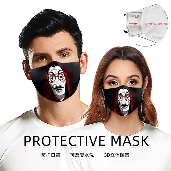 

printing dust and digital anti haze mask, washable filter element mask