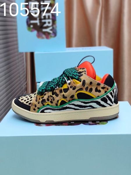 

european leather color matching bread shoes flat-bottomed lace-up leisure sports forrest gump training couple shoes, Black;white