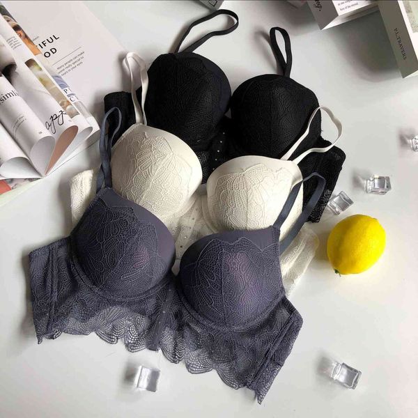 

fashion bra comfortable soft lace simple women's set underwear, Red;black