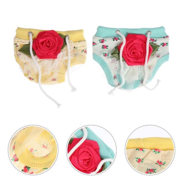 

dog apparel 2pcs pet physiological menstrual breathable diaper sanitary pantie