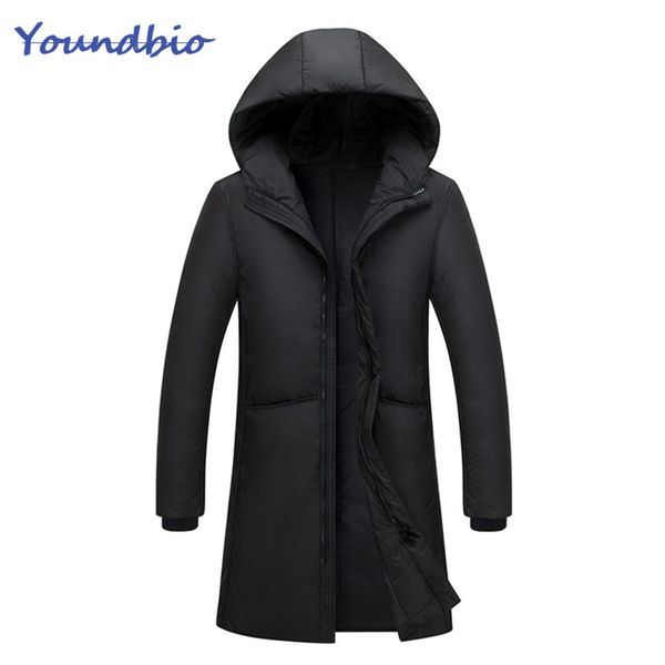 

men's hooded long et, thick coat, waterproof, black soft shell windbreaker, novel, winter, 2021