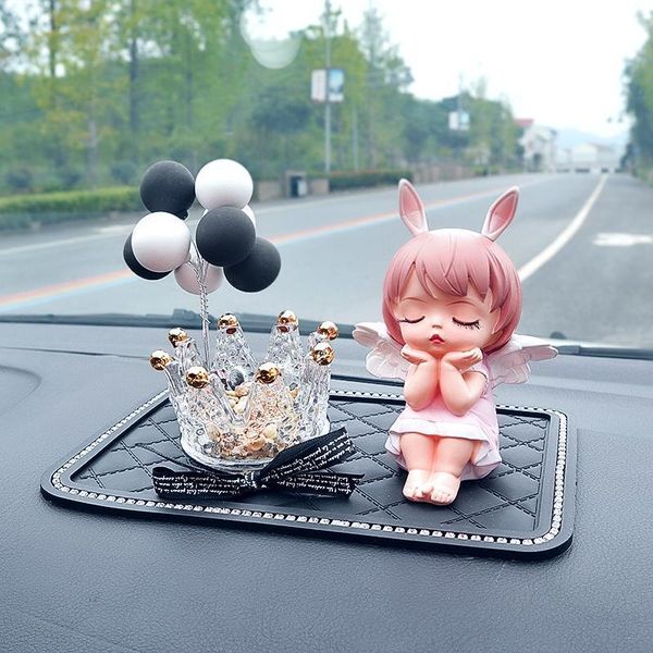 

interior decorations cute crown annie angel baby resin car decoration deskhome cake room christmas birthday gift for girl girlfriend