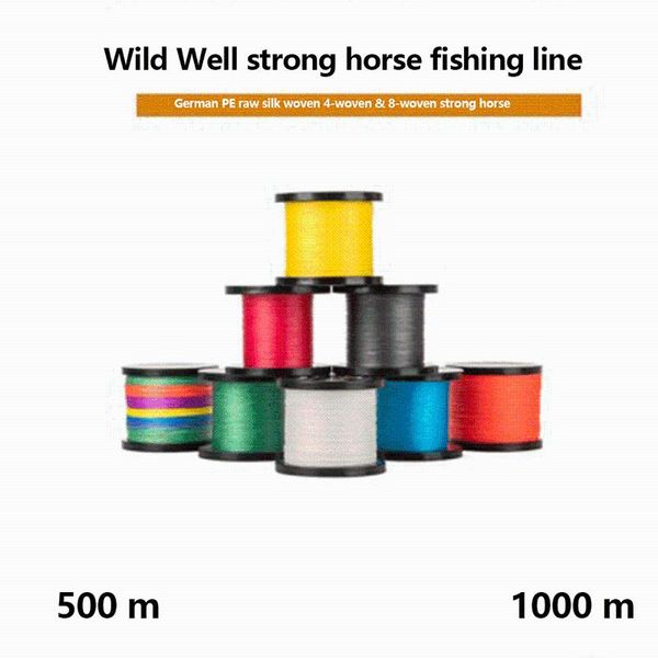 

strand japan super strong pe braided fishing line multifilament 500m braid thread black 8 n0.6-n4.0