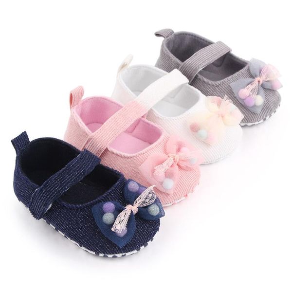

spring autumn infant girls first walkers solid color shallow princess shoes indoor crib wholesale