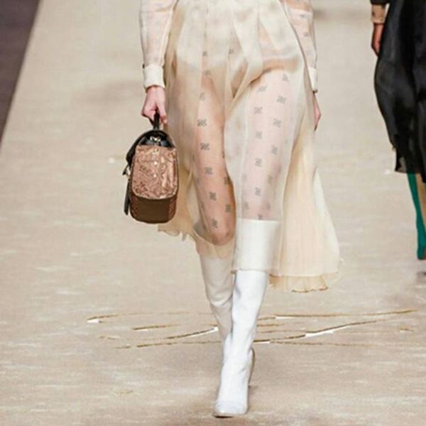 

boots fashion knee-high solid pointed toe high heels shoes women pu spring autumn party zapatos de mujer 2021, Black