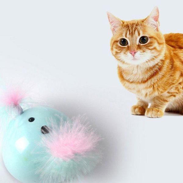 

cat toys pet toy electronic automatic interactive with feathers funny sensation for supplies