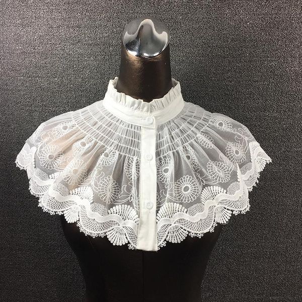 

vintage womens shirt choker cap sleeve necklace white half fake collar peter pan women black floral collier femme ecoration
