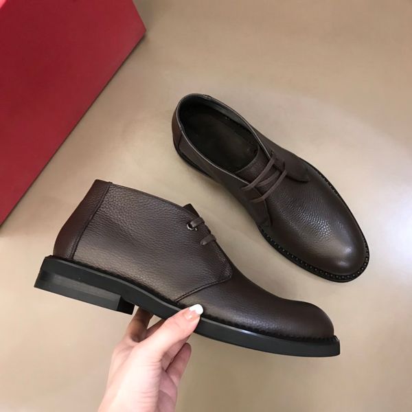 

autumn and winter men's shoes designer casual luxury rubber sole brand lace-up ankle boots size 38-45, Red;white