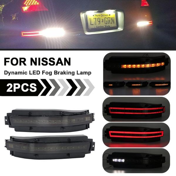 

emergency lights 2pc for 2003 2004 2005 2006 2007 2008 2009 350z led rear fog braking lamp dynamic turn signal brake backup revering