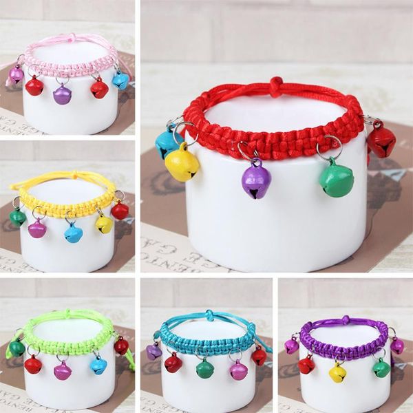 

cat collars & leads recommended multicolored spray painted bell hand woven collar wholesale