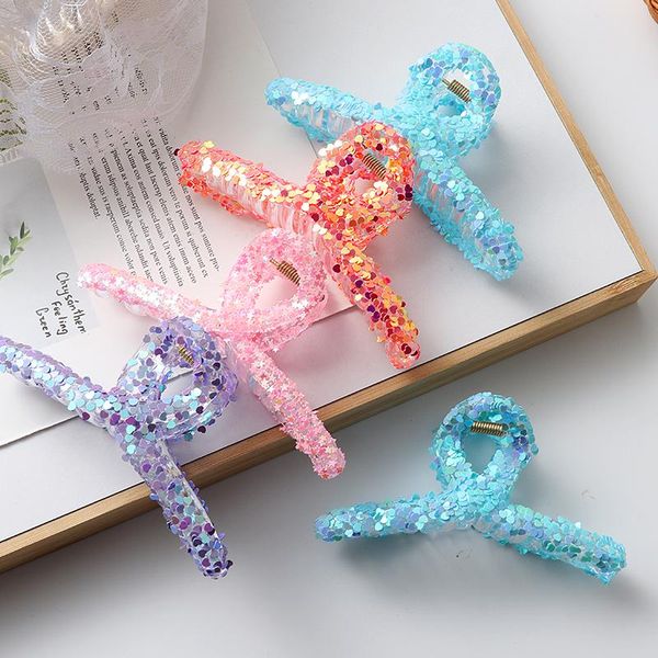 

hair accessories acrylic woman and girls makeup styling clips headwear hairpin ornaments for gift, Slivery;white