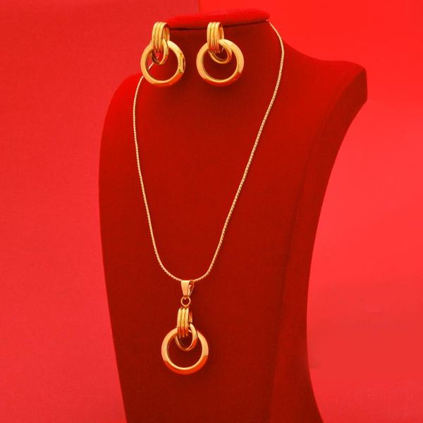 

earrings & necklace 24k gold plated luxury dubai jewelry sets african wedding gifts bridal jewellery set for women, Silver