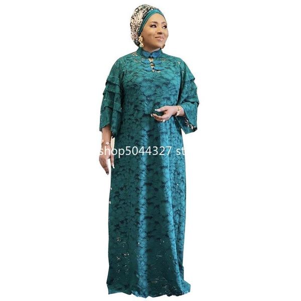 

piece sets arrival spring african women plus size lace dress clothes dresses for and inner tank ethnic clothing, Red