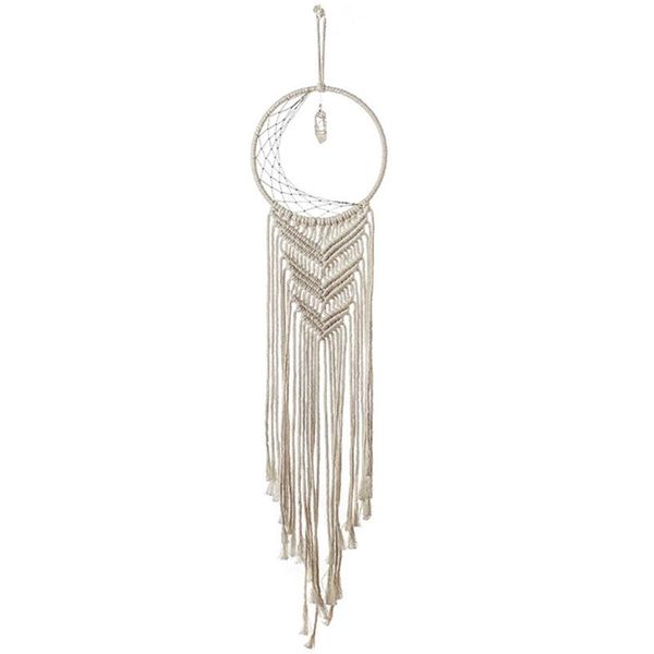 

decorative objects & figurines woven dream catcher crystal stone pendant bedroom home ins wall hanging decoration tapestry