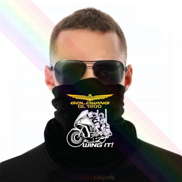 

scarves goldwing wing it logo classic black headband scarf bandana neck warmer unisex, Blue;gray