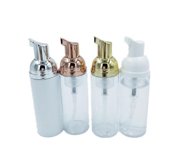 

50ml rose gold/gold/silver/white foaming pump bottles empty travel mousse soap dispenser for cleaning sn1080 storage & jars