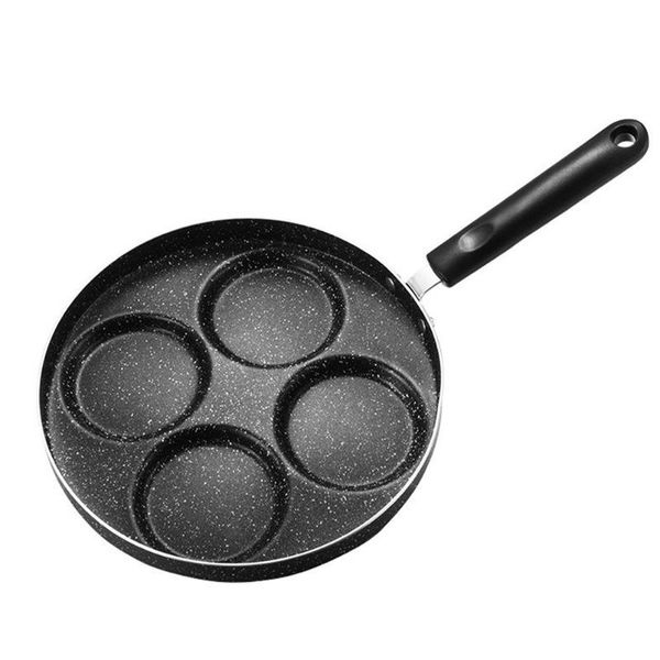

pans 1pc kitchen omelette pan four hole egg frying burger (assorted color)