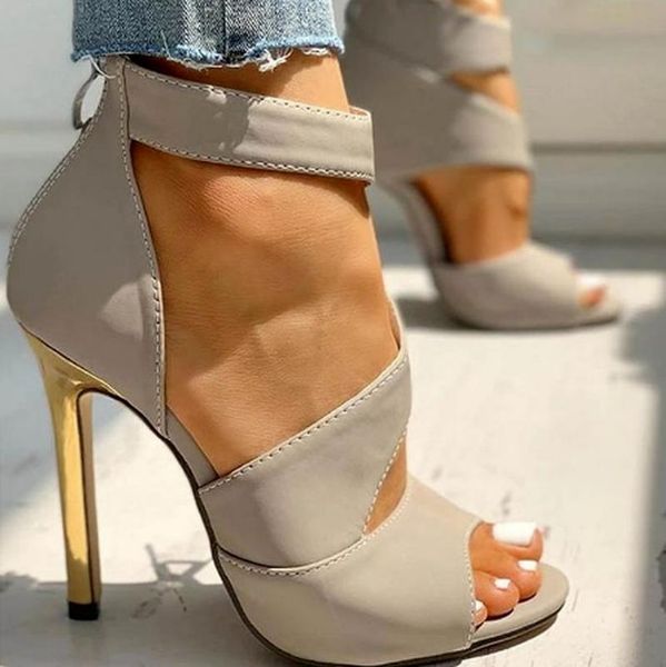 

sandals summer fashion office women party sandalias mujer sapato feminino slides casual peep high heels pumps shoes woman, Black