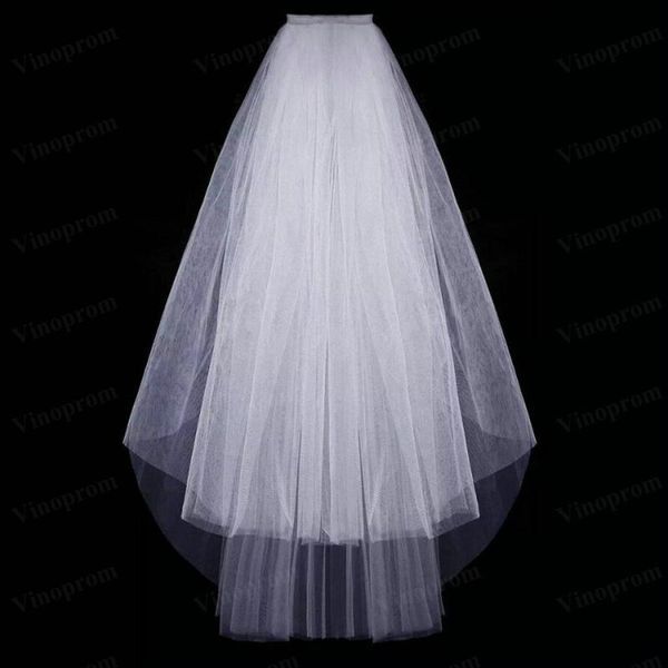 

bridal veils elegant short wedding two layer with comb for party, Black