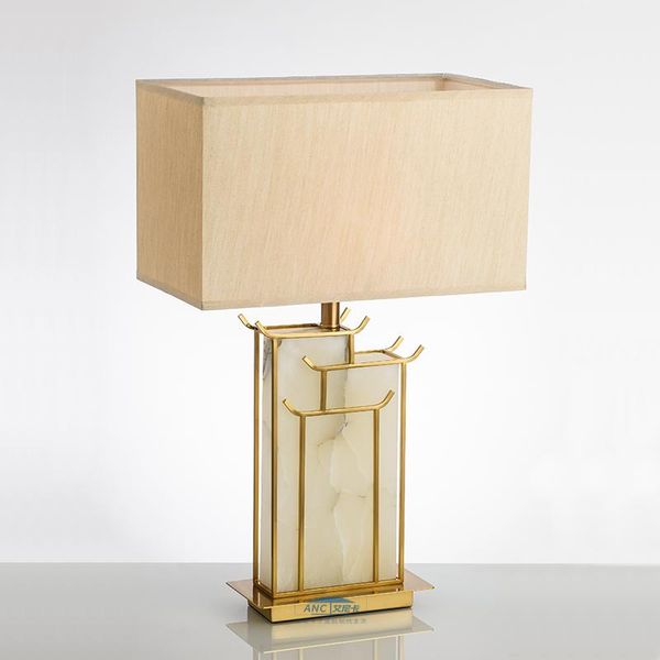 

table lamps modern simple light luxury lamp villa bedroom bedside study marble