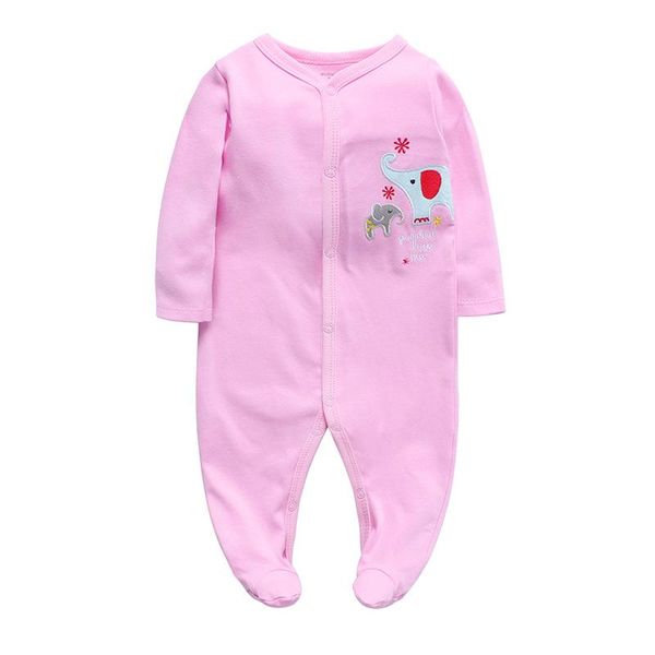 

footies born baby girls babies boys clothes footed jumpsuits 0-12 months infant long sleeve clothing, Blue